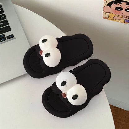 Women's Slippers Summer  Cartoon Cute Indoor Home Bath Non-Slip Deodorant Couples Sandals Outerwear Women