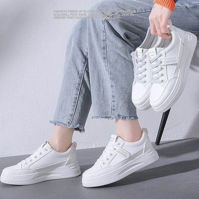 loveccr Casual Shoes for Women  Summer New Board Shoes Women's Shoes Breathable Mesh White Shoes for Women Korean Style All-Matching Shoes in Stock