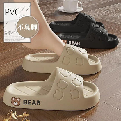 New Slippers Women's Poop Feeling Summer Outer Wear Home Non-Slip Soft Bottom Indoor New Home Sandals Men's