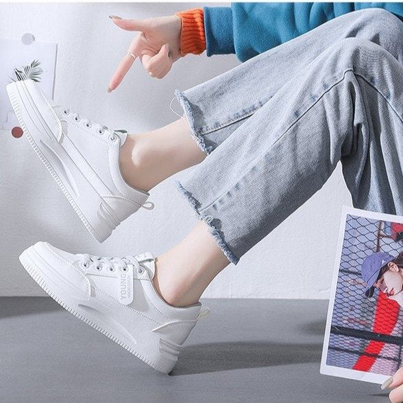 loveccr Casual Shoes for Women  Summer New Board Shoes Women's Shoes Breathable Mesh White Shoes for Women Korean Style All-Matching Shoes in Stock