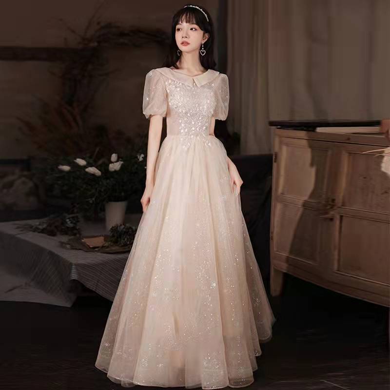 LOVECCR Art Exam Evening Dress Female Banquet Fairy Art Student Solo Temperament Dress Adult Ceremony High School Student