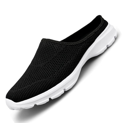 Slip-on Lazy Pump Half Slippers Women's Outdoor Summer Mesh Women's Walking Slippers