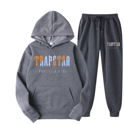 Cross-Border Ozon Independent Station Hot Sale European and American Fashion Brand Trapstar Printed Men's Sports Sweater Hoodie Suit