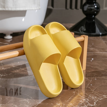 New Bathroom Slippers Summer Couple Men and Women Waterproof and Hard-Wearing Non-Slip Home Indoor Home Hollow-out Platform Sandals