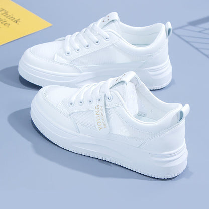 loveccr White Shoes Female  New Running Shoes Ins Fashionable Ladies Shoes Korean Style Female Student Leisure Sneaker Fashion Sneakers