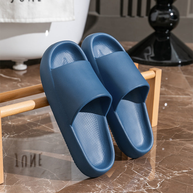 New Bathroom Slippers Summer Couple Men and Women Waterproof and Hard-Wearing Non-Slip Home Indoor Home Hollow-out Platform Sandals