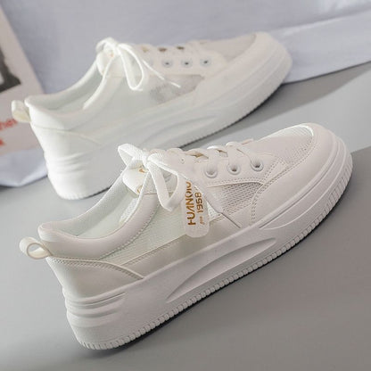 loveccr White Shoes Female  New Running Shoes Ins Fashionable Ladies Shoes Korean Style Female Student Leisure Sneaker Fashion Sneakers