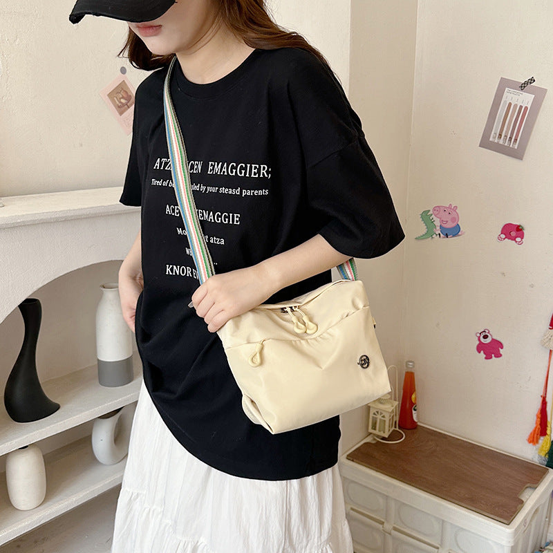 loveccr Cross-Border Fashion Small Square Bag New Trendy One-Shoulder Bag Women's Waterproof Lightweight Crossbody Bag Minimalism Small Shoulder Bag