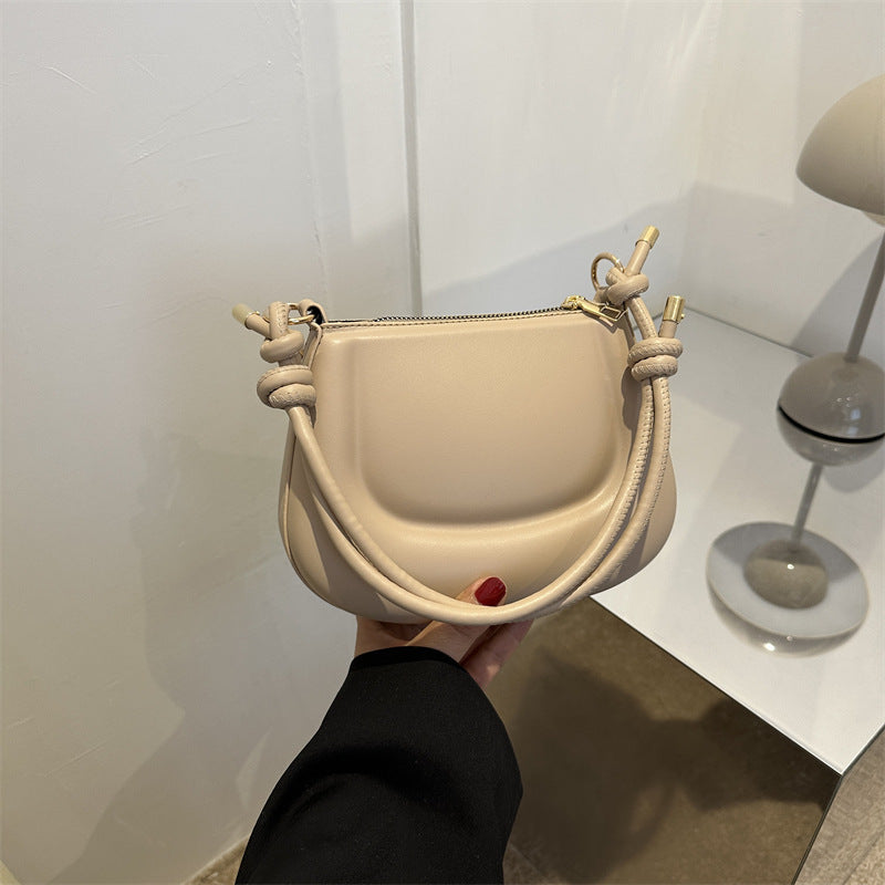 loveccr Cross-Border Western Style Saddle Bag Women's  Summer New Fashion Casual Women's Shoulder Bag Simple Underarm Bag Women's