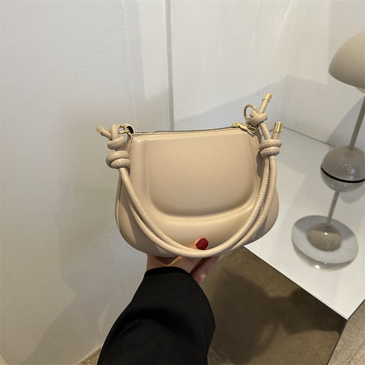 loveccr Cross-Border Western Style Saddle Bag Women's  Summer New Fashion Casual Women's Shoulder Bag Simple Underarm Bag Women's