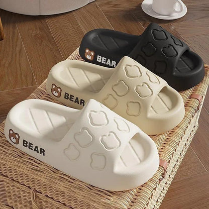 New Slippers Women's Poop Feeling Summer Outer Wear Home Non-Slip Soft Bottom Indoor New Home Sandals Men's