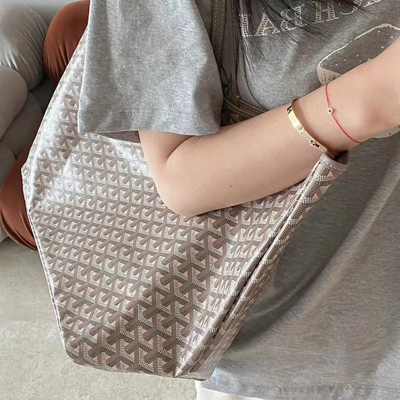 loveccr New Special Edition! GAOY 170 Th Anniversary Limited Gray Pink Shopping Bag Tote Mummy Bag Mother and Child Bag