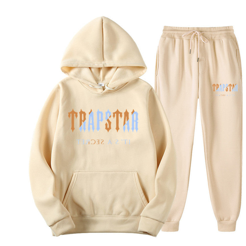 Cross-Border Ozon Independent Station Hot Sale European and American Fashion Brand Trapstar Printed Men's Sports Sweater Hoodie Suit