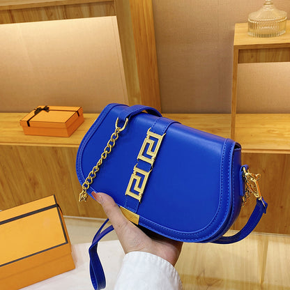 loveccr New Underarm Saddle Bag Women's Fashion All-Match Chain Bag Special Interest Light Luxury Commuter Shoulder Messenger Bag