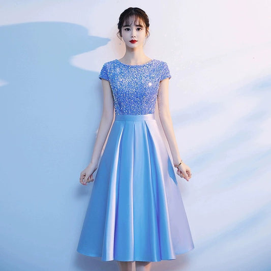 LOVECCR Hongge Choir Performance Costume Student Host Poetry Recitation Clothing Temperament Slimming Adult Formal Dress Long Dress Female