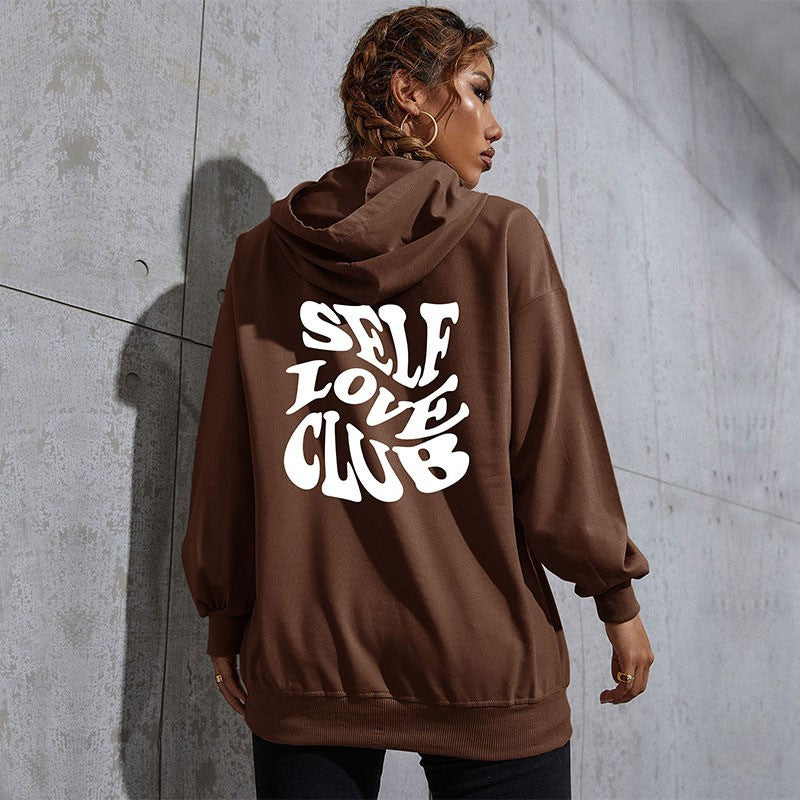 LOVECCR popular new autumn and winter leisure sports hoodie South East Asia New Popular trade women's letter-printed hooded sweater