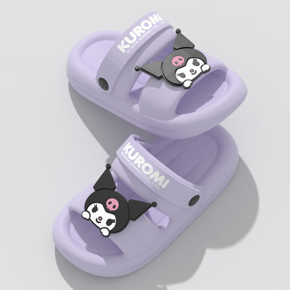 New Sanrio Cinnamoroll Babycinnamoroll Sandals Women's Summer Home Cartoon Soft Bottom Non-Slip Drooping Sandals Can Be Worn outside