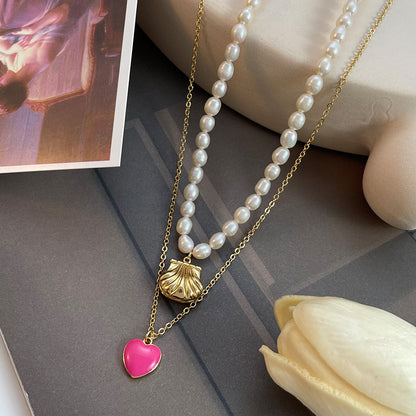 Custom Natural Freshwater Pearl Necklace with Pictures and Samples, High-Grade Affordable Luxury Fashion Simple All-Match Clavicle Chain