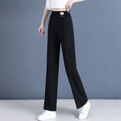 Lyocell Jeans Summer Thin 2024 New Drooping Straight Pants Slimming Women's Casual Versatile Pants Trousers