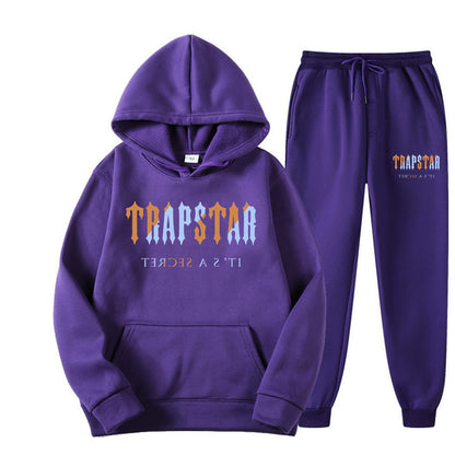 Cross-Border Ozon Independent Station Hot Sale European and American Fashion Brand Trapstar Printed Men's Sports Sweater Hoodie Suit