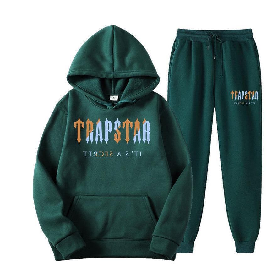 Cross-Border Ozon Independent Station Hot Sale European and American Fashion Brand Trapstar Printed Men's Sports Sweater Hoodie Suit