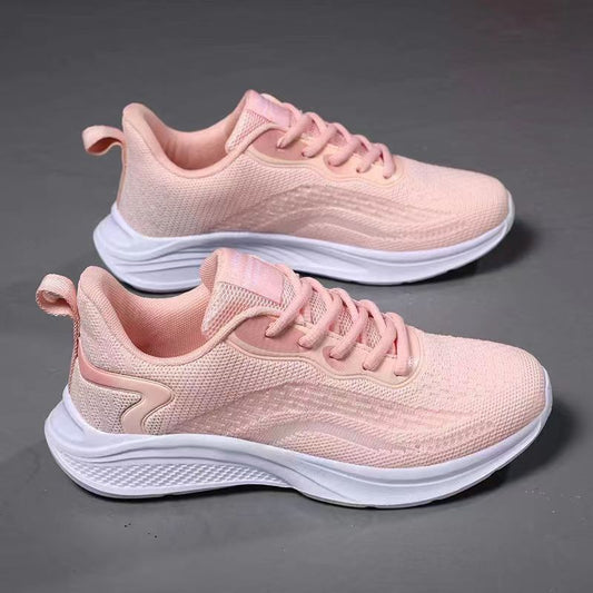 loveccr Women's Shoes Autumn New Women's Flying Woven Lightweight Breathable Shoes Wholesale Running Shoes Factory Casual Sneaker Women's