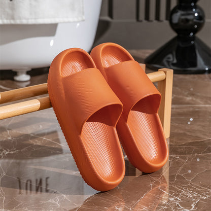 New Bathroom Slippers Summer Couple Men and Women Waterproof and Hard-Wearing Non-Slip Home Indoor Home Hollow-out Platform Sandals