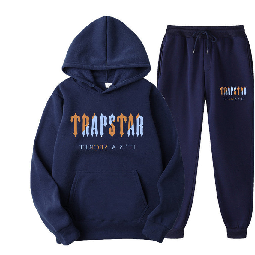 Cross-Border Ozon Independent Station Hot Sale European and American Fashion Brand Trapstar Printed Men's Sports Sweater Hoodie Suit