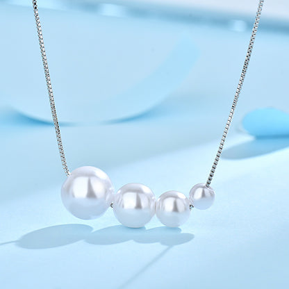 Light Luxury Minority Summer Pearl Necklace New Women's Clavicle Chain Temperament Wild Design Sense Simple Accessories Wholesale