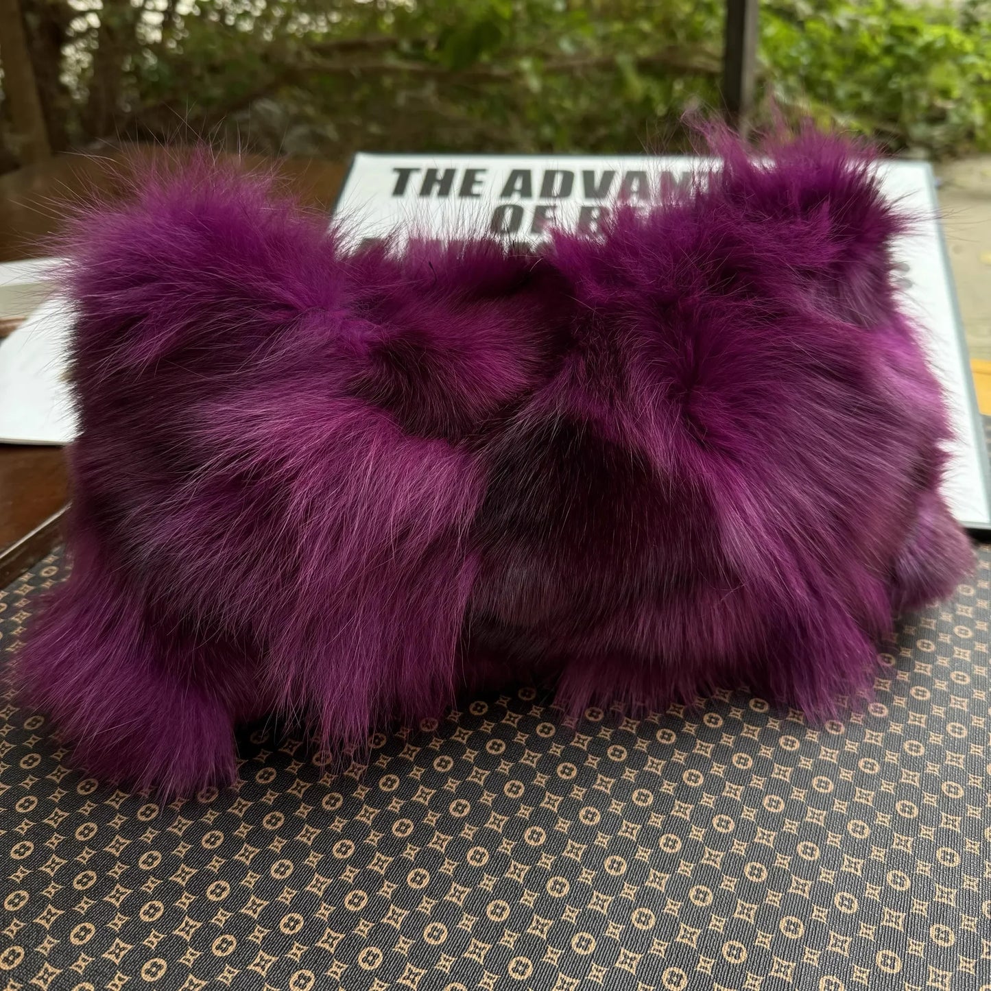 eybag  -  NEW Real Fox Fur Woman Ladies Crossbody Bags Designer Luxury Handbags Women Handbag Shoulder Bag Fuzzy Fluffy Tote Bag