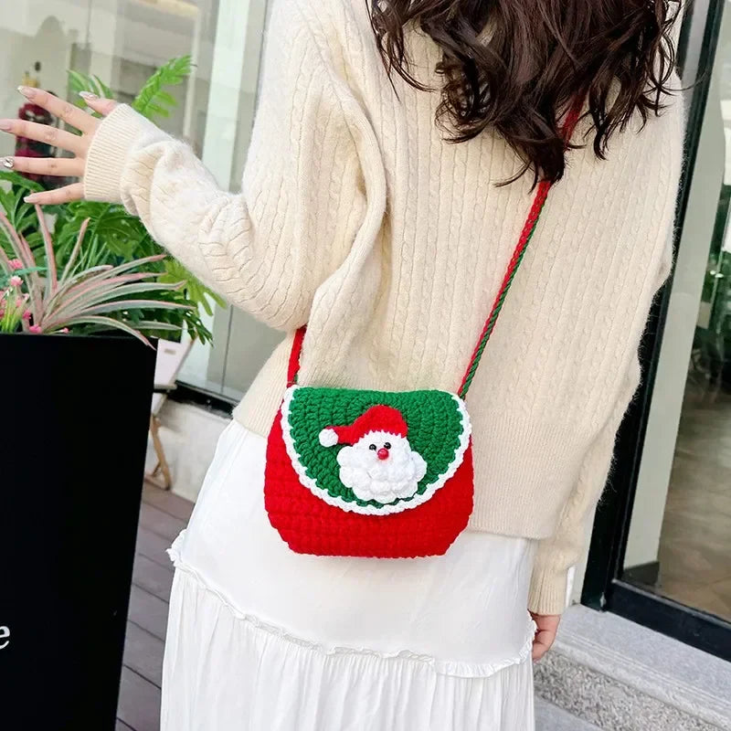 eybag  -  Textile Solid Color Youth Shoulder Bag 2024 Hot Sale Trendy Christmas Crossbody Bag Soft Versatile Commuting Simplicity Handbag