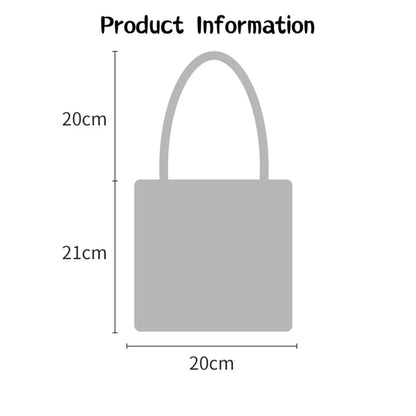 eybag  -  2024 Ladies Sweet Knitted Handbag Small Skirt Patchwork Armpit Shopping Bags New Women's Winter Wool Tote Bag Soft Shoulder Bag