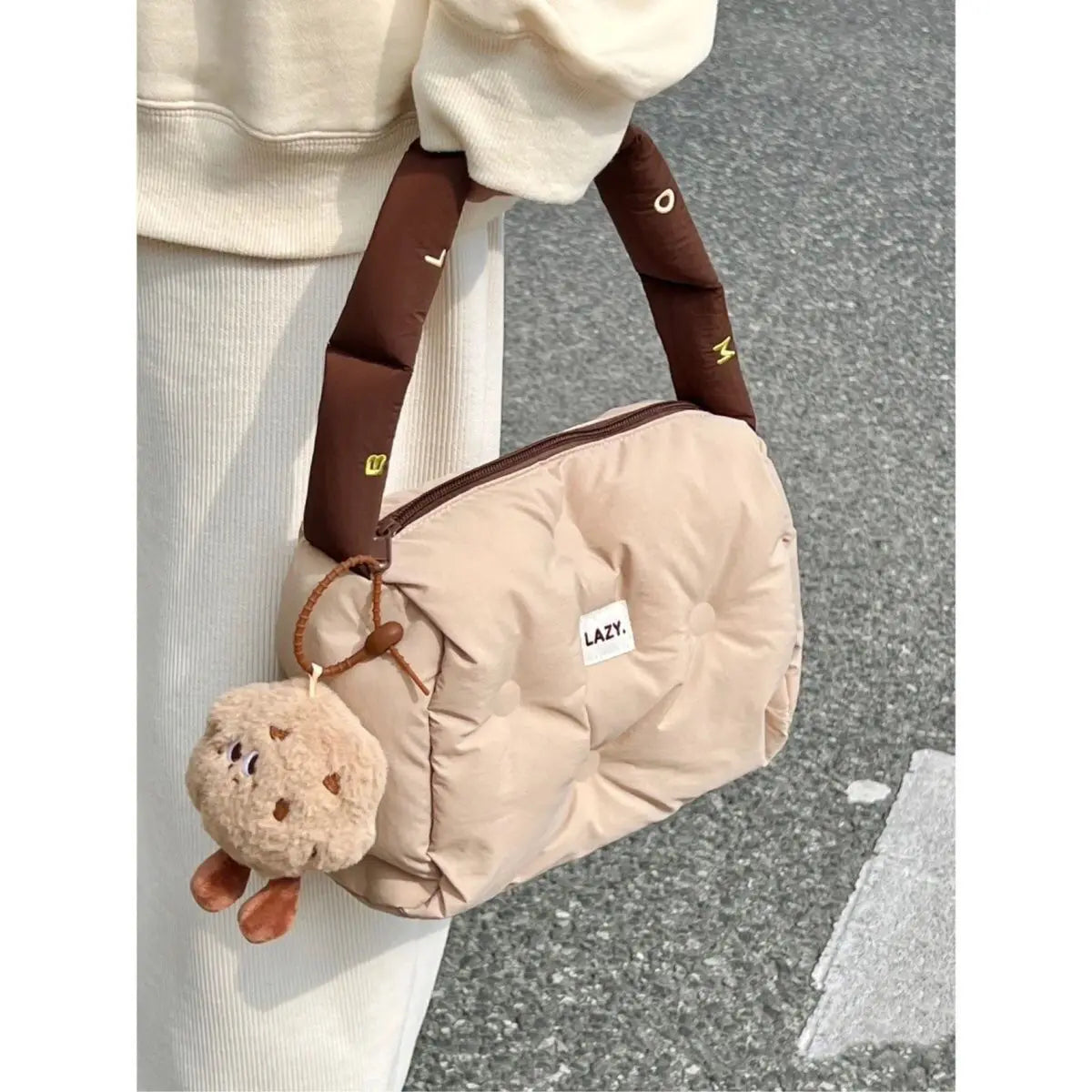 eybag  -  Harajuku Cute Pillow Y2k Bags Women New Autumn Winter Soft Chic Casual Handbag Ladies Vintage Shoulder Bags Aesthetic