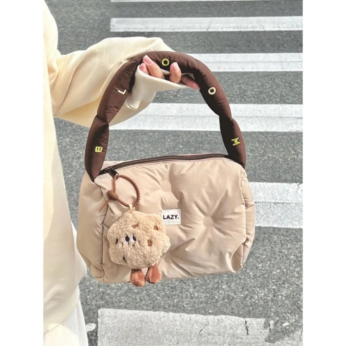 eybag  -  Harajuku Cute Pillow Y2k Bags Women New Autumn Winter Soft Chic Casual Handbag Ladies Vintage Shoulder Bags Aesthetic