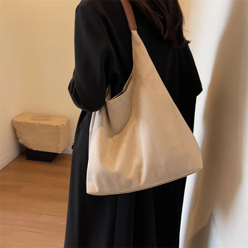 eybag  -  2 Pcs/set Retro PU Leather Shoulder Bag for Women 2024 Winter Trend New Y2K Handbags Females Travel Luxury Hobo Bags