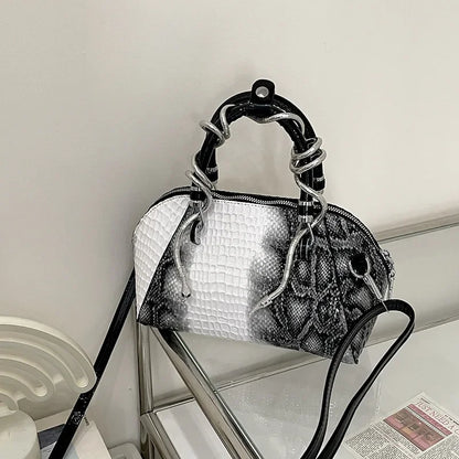 eybag  -  Fashion Handbags Women Aesthetic Individuality Serpentine Crossbody Shoulder Bags PU Leather Luxury Designer Bolso Mujer