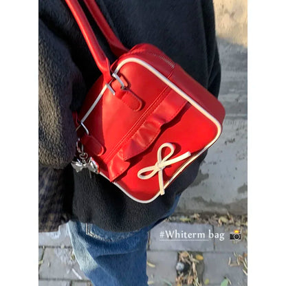 eybag  -  Korean Niche Design Handbag for Women New Fashion Bow Underarm Bags Commuting Shoulder Bag