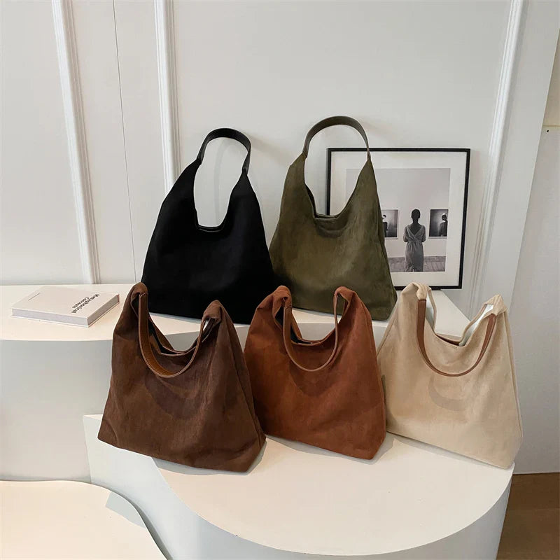 eybag  -  2 Pcs/set Retro PU Leather Shoulder Bag for Women 2024 Winter Trend New Y2K Handbags Females Travel Luxury Hobo Bags