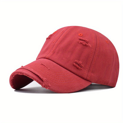 Enhanced Depth Retro Solid Color Baseball Cap - Unisex Sports Dad Hat with Timeless Style - Perfect All-Match, Comfortable Fit for Men & Women - An Ideal Gift Choice