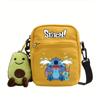 Stitch Enchantment - Vibrant Disney Shoulder Bag - Durable Canvas, Anime-inspired, Perfect for Everyday Essentials