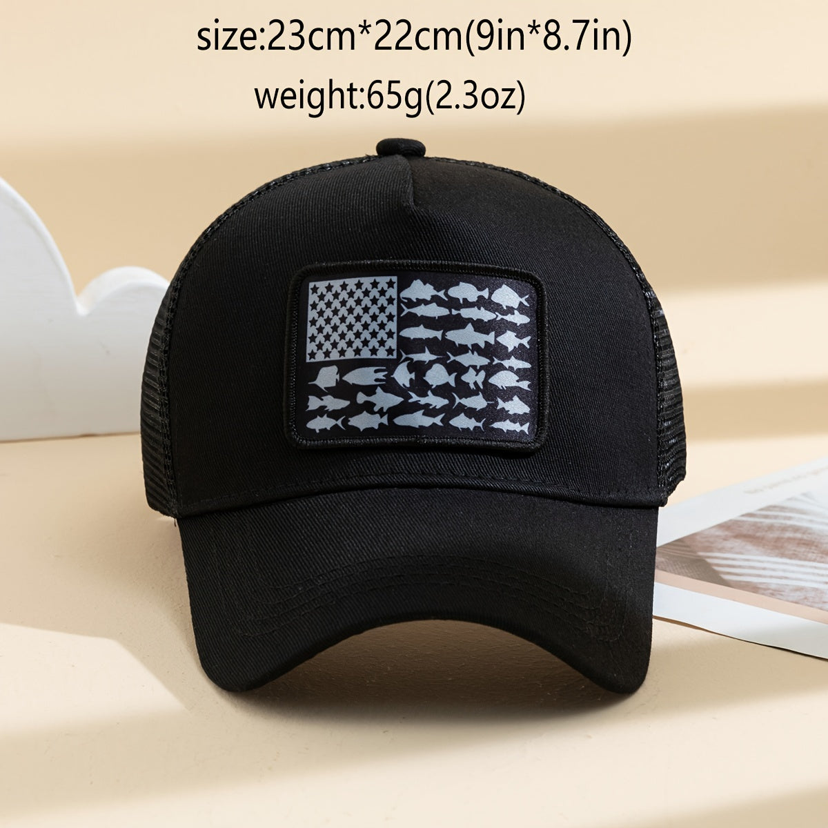 1pc Unisex Breathable Mesh Baseball Cap with Stylish American Flag Pattern - Ultimate Outdoor Sport Accessory for Comfortable Wear - Ideal Gift Choice for Friends and Family