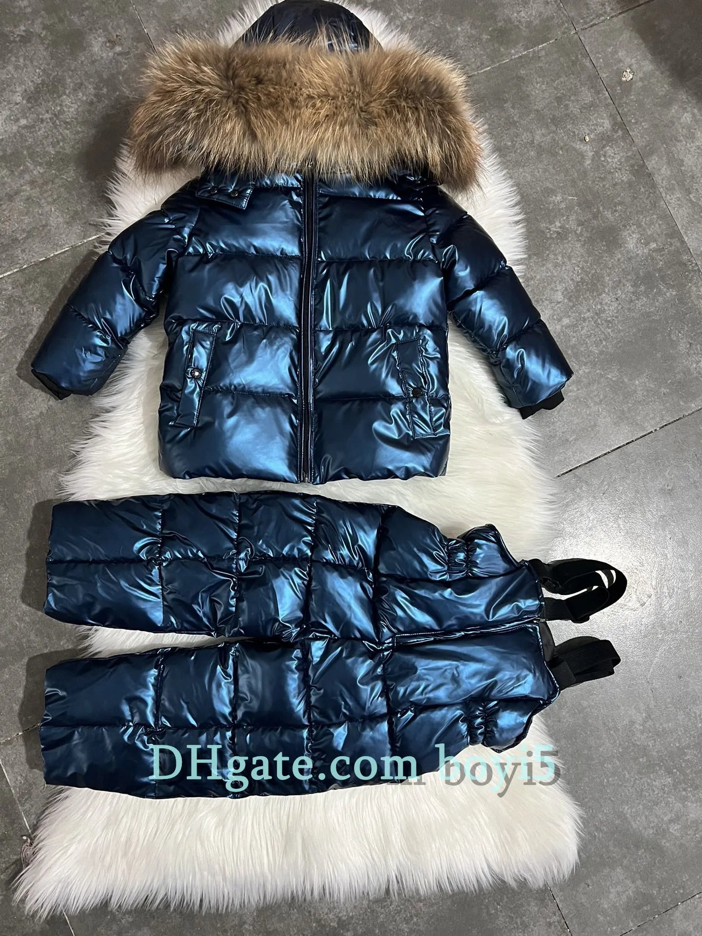 Down coat childrens jacket baby boys clothing Winter outwear keep warm puffer jackets kids fur collar hooded outerwear coats for boy girls clothes Christmas gift