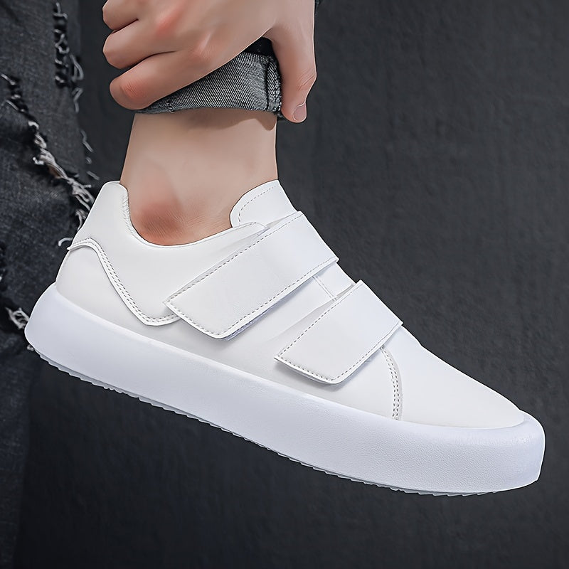 Men's Trendy Skate Shoes with Hook-and-loop Fastener Closure - Comfortable, Durable Casual Sneakers for Casual Attire