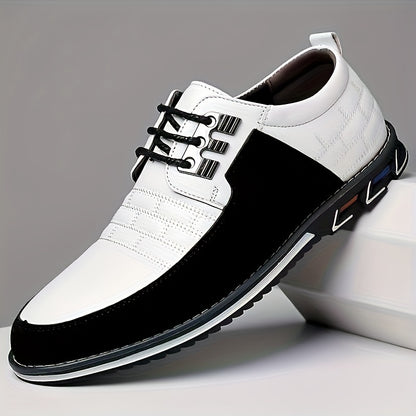 Mens Elegant Plaid Oxford Dress Shoes – Durable, Lace-Up, Ideal for Wedding & Business Attire