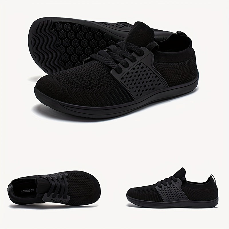 Comfy Wide Toe Sneakers - Skateboarding Shoes for Men with Breathable Low Top Lace Up Design, Perfect for Spring and Autumn Casual Activities, Walking, and Outdoor Adventures