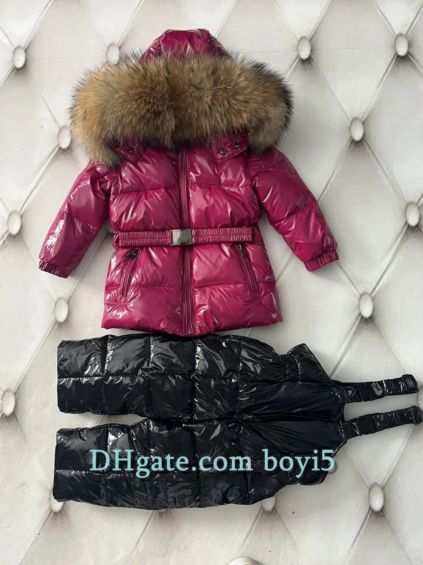 Down coat childrens jacket baby boys clothing Winter outwear keep warm puffer jackets kids fur collar hooded outerwear coats for boy girls clothes Christmas gift