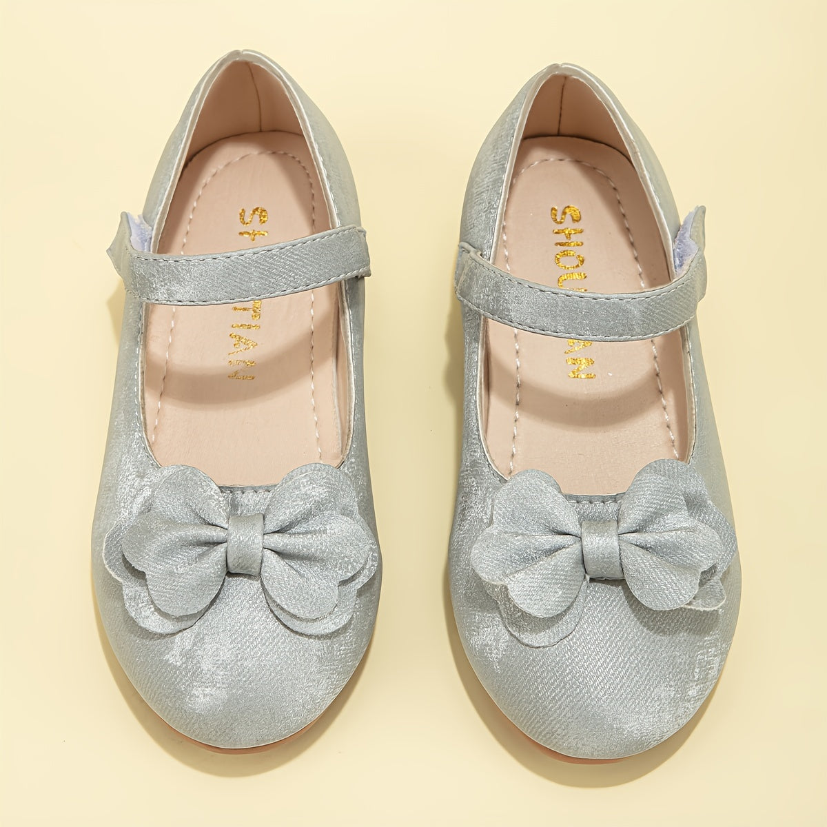 Chic Girls' Princess Shoes with Bowknot - Breathable, Lightweight & Non-Slip for Spring/Summer/Fall - Perfect for Parties & Casual Wear