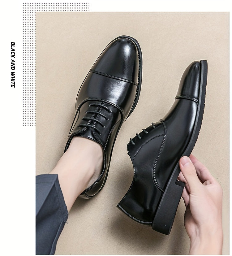 Elegant Mens Oxford Shoes - Comfortable Non-Slip Sole - Stylish Dress Footwear for Outdoor Events