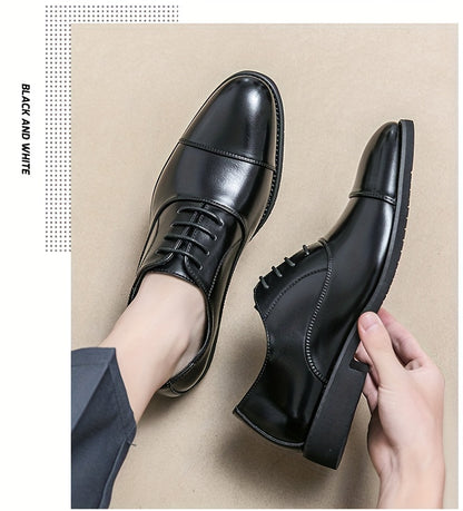 Elegant Mens Oxford Shoes - Comfortable Non-Slip Sole - Stylish Dress Footwear for Outdoor Events