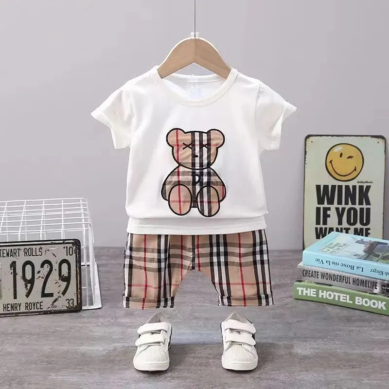 Baby Clothes Set T-Shirt Shorts Toddler Casual Clothing Kids Tracksuit Children Boys Cartoon 2Pcs/set